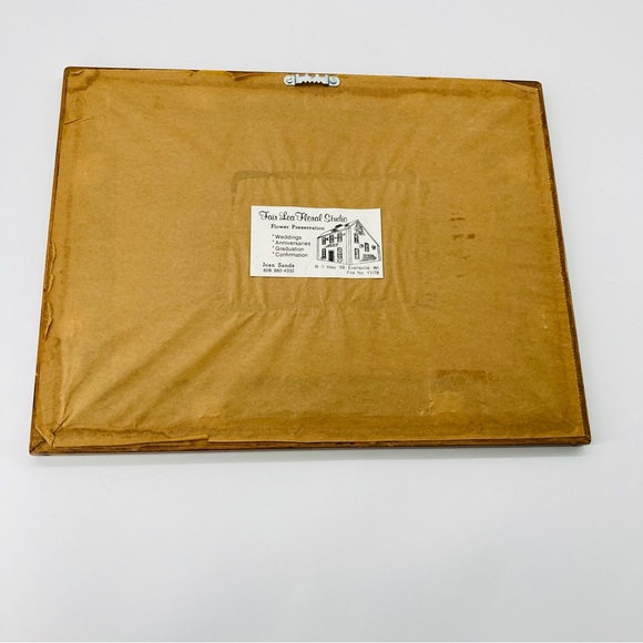 Flower Petal Art Chicken & Chicks Signed Joan Sands 1992 Fair Lea Floral Studio - Picture 8 of 14